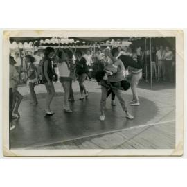 Andy Andros jiving with a friend in Scarborough