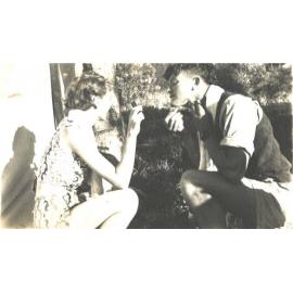 Ruby Tucker with Ron Ward at North Beach