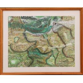 Abstract landscape painting