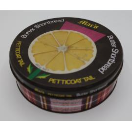 Tin of buttons and sewing notions