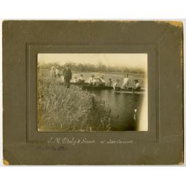 Lake Carine boating party with the Okely family