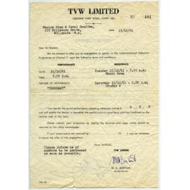 Letter to Carol Draffen