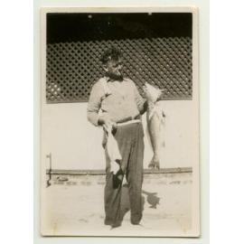 Frank Mettam with fish catch