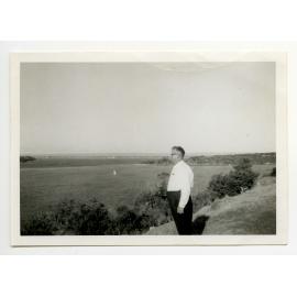 Frank Mettam overlooking the river