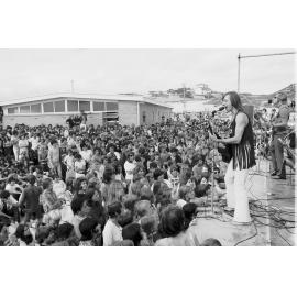 View across Trigg beach at the Surfin safari event