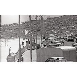 View across Scarborough beach in the seventies