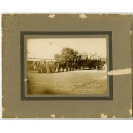A record removal of a barge with horses