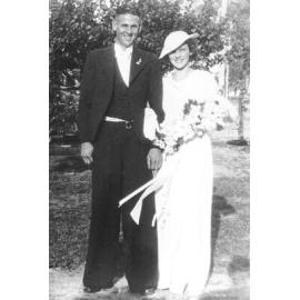 Wilfred John Kennedy and Kathleen Kennedy on their wedding day