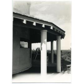Water tank at Mount Flora during repurposing
