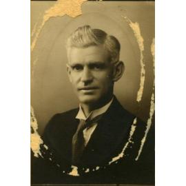 Walter Ernest Stockdale photographed in a dark suit