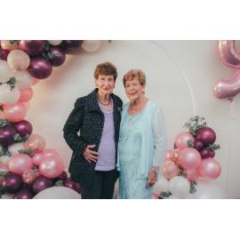 Valma Strack and Elsie Willimott celebrating their 90th birthdays