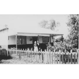 Val Strack with her mum Beryl at 28 Hinderwell Street in Scarborough c1960