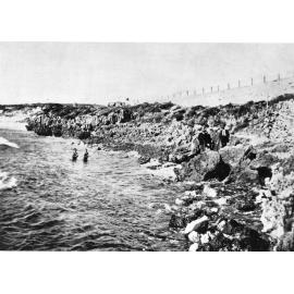 Two swimmers at North Beach 
