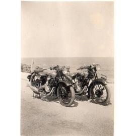Two motorbikes at North Beach 
