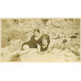 Two Milner family members at North Beach