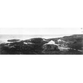 Trigg Beach with buildings in 1914