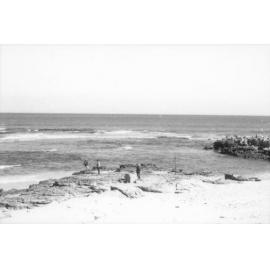 People fishing at Trigg Beach c1960
