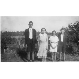 The Schultz children with Mrs Gall