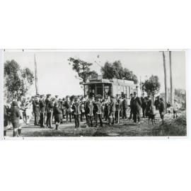 The number 18 tram reaches Inglewood