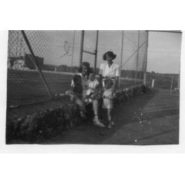 Tennis court at Castle Hotel in North Beach c1945