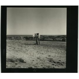 Surveyors at Mount Flora 