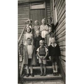 Sunday School children at Methodist church corner York and Kennedy Street Inglewood 