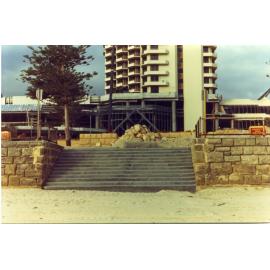Steps leading up to Scarborough Beach in front of Observation City