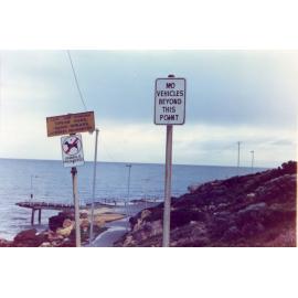 Signage near North Beach Jetty c1985