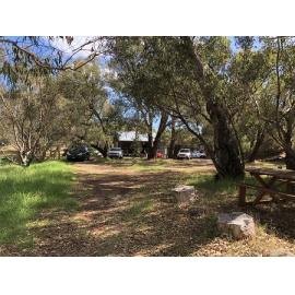 Settlers Cottage at Herdsman Lake looking towards the cottage back verandah