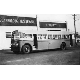 Bus number 46 outside the Scarborough Bus service depot