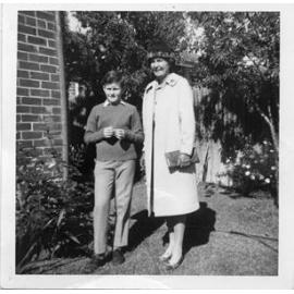 Ronald James and Ivy ready for the Sunday church service in Joondanna c1959