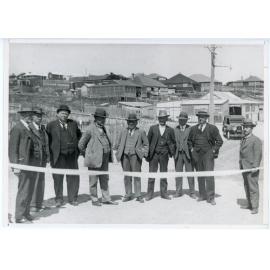 Perth Road Board members cutting the ribbon to open the Esplanade improvements