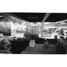 Perth Markets looking down on vehicles and crates