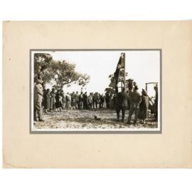 Laying the foundation stone of the Osborne Park Returned and Services League Hall 