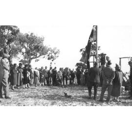 Laying the foundation stone of the Osborne Park Returned and Services League Hall 