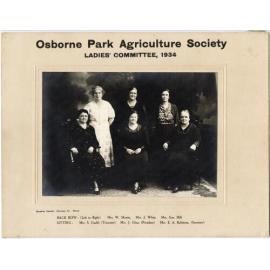 Osborne Park Agriculture Society Ladies Committee 1934