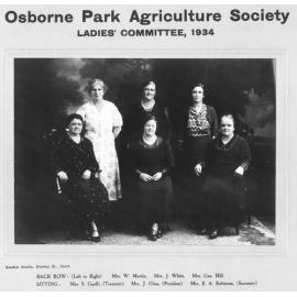 Osborne Park Agriculture Society Ladies Committee 1934