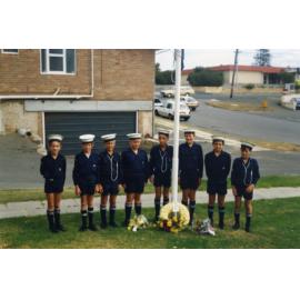 Junior Boys Brigade at the Northern Beaches Pensioners Branch ANZAC Day Ceremony 1989