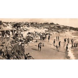 North Beach with change rooms c1930s  