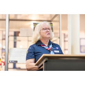 Nona Oliver from Weeloc Hall Scouts at History and Heritage Awards at Mount Flora Museum 2022