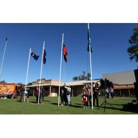NAIDOC 2014 - Raising the flags