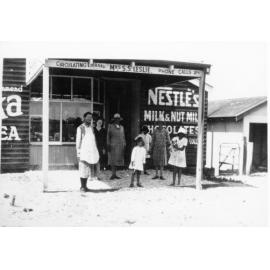 Mrs Leslie's store on Mary Street, close to corner of Flora Terrace in North Beach