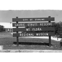 Mount Flora Museum front gate sign 
