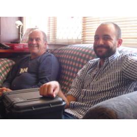 Len Collard and Clint Bracknell at Mooro Peoples Knowledge Trail interview of Oriel Green