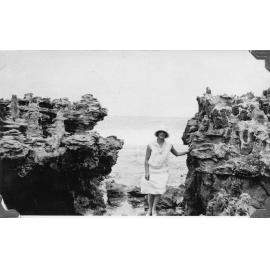 Margaret Kneebone's mother at North Beach