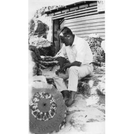 Margaret Kneebone's father at North Beach