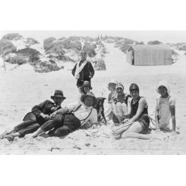 Manning family members at Scarborough beach