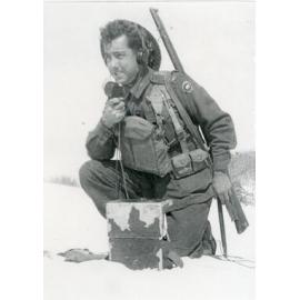 Len Easton in the army during World War Two