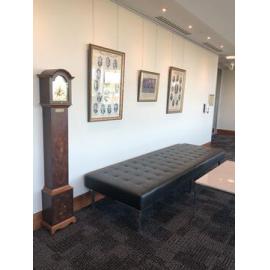 Len Easton grandmother clock on display