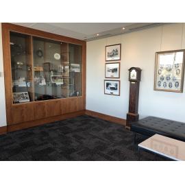 Len Easton grandmother clock on display at City of Stirling Administration Centre